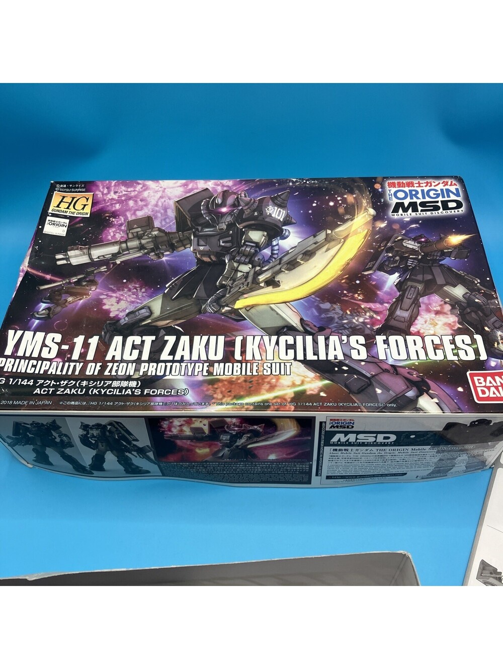 Bandai HG 1/144 MS-11 Act Zaku Kycilia’s Forces Gundam Model Kit the Origin